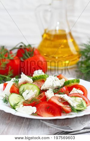 Vegetable Salad With Cheese