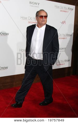 LOS ANGELES - 13 déc: Jack Nicholson et fête de Noël annuelle de Heather Tom 2010 au Village Theate