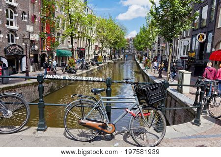 Red Light District In Amsterdam, Netherlands