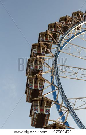 Ferris wheel on the fairground of the Octoberfest in Munich