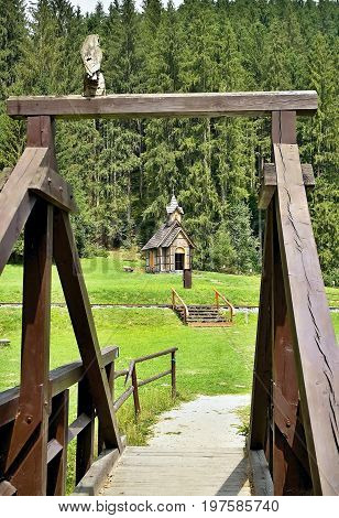 Forestry open-air museum with educational walk in Vydrovo - Forest chapel.