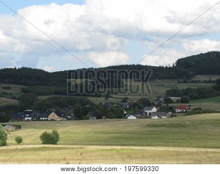 A group of houses in German and European villages