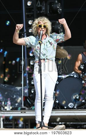TWIN LAKES, WI - JUL 22: Cam performs during 2017 Country Thunder Music Festival on July 22, 2017 in Twin Lakes, Wisconsin. 