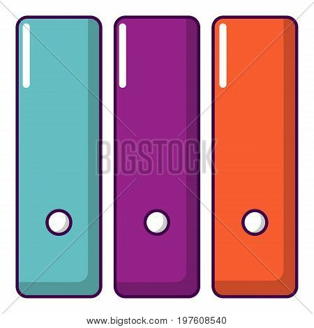 Office folder icon. Cartoon illustration of office folder vector icon for web design