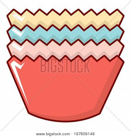 Baking molds icon. Cartoon illustration of baking molds vector icon for web design