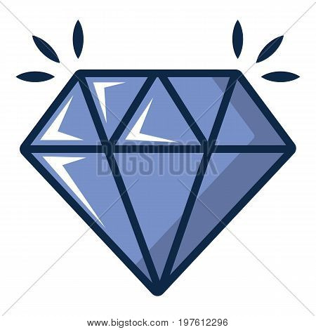 Crystal icon. Cartoon illustration of crystal vector icon for web design