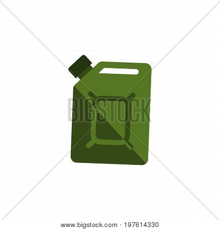Fuel Canister Vector Element Can Be Used For Oil, Jerrycan, Fuel Design Concept.  Isolated Jerrycan Flat Icon.