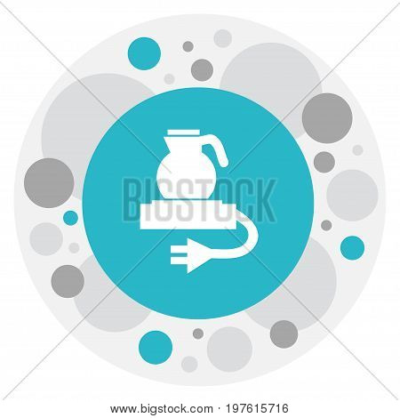 Vector Illustration Of Kitchen Symbol On Teakettle Icon
