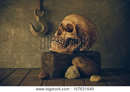 Still Life with a Skull concept on the art.