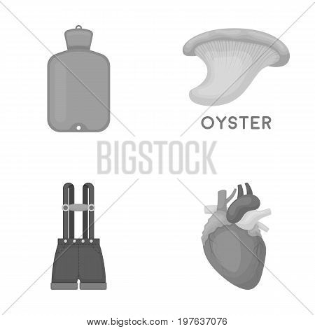 medicine, textiles, business and other  icon in monochrome style. sludge, organ, human, icons in set collection