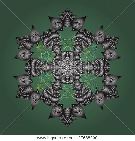 Snowflake Icon. Vector Illustration. Snowflake Vector Illustration. Snowflake Isolated On Colorful B