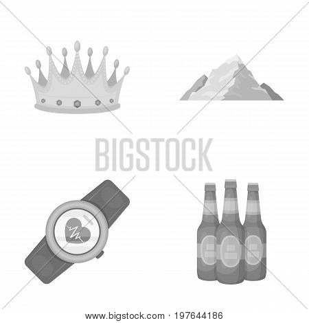 decoration, fitness and other  icon in cartoon style.travel, alcohol icons in set collection.