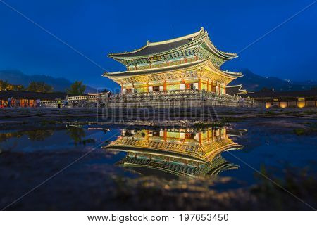 Gyeongbok palace in Seoul City South Korea.