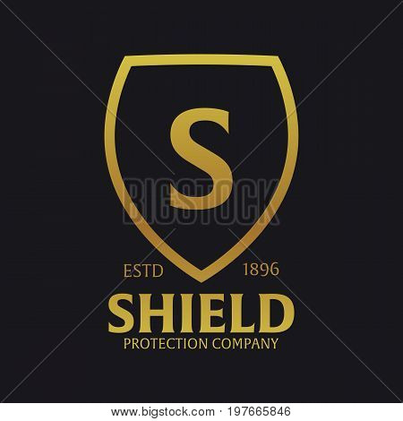Shield Logo. Protection Company. Security. Guardian. Vector Illustration.