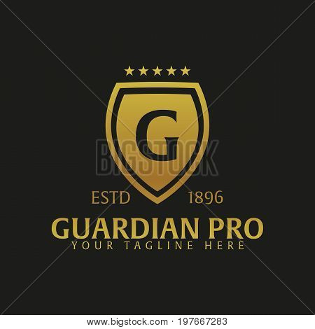 Shield Logo. Protection Company. Security. Guardian. Vector Illustration.