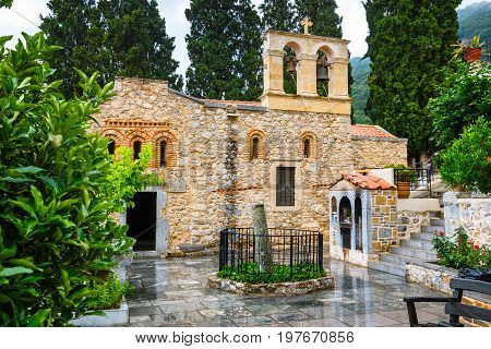 Ancient Monastery Kera Kardiotissa On Crete. Greece