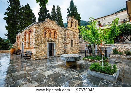 Ancient Monastery Kera Kardiotissa On Crete. Greece