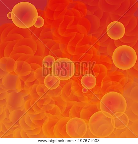 An organic shape vector background in orange red colors. EPS 10 and jpg