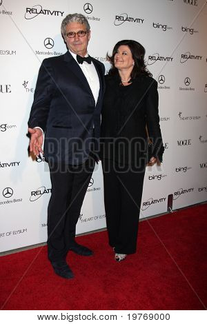 LOS ANGELES - JAN 15: Michael Nouri, kommt Ann Serrano Lopez bei der Art Of Elysium 'Himmel' Gala