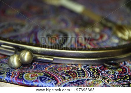 Hobby, fabrics, sewing and macro- Metall fermuar.