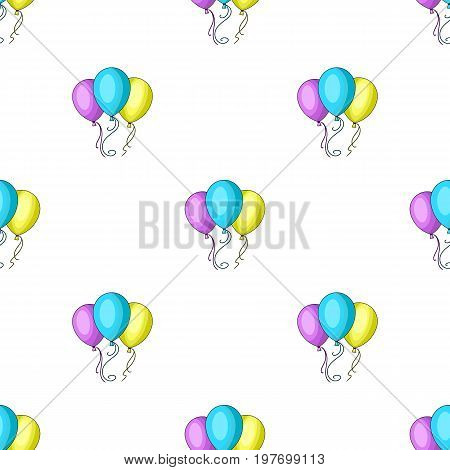 Blue pink and yellow balloons for children. Children's toys in the amusement park.Amusement park single icon in cartoon style vector symbol stock web illustration.