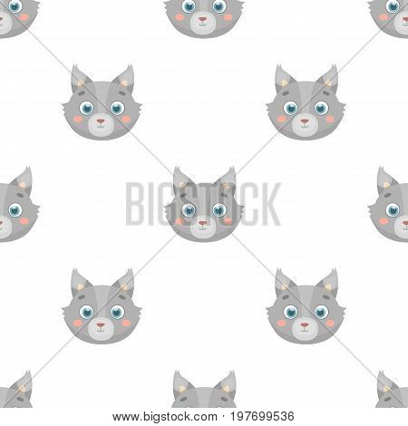 Wolf muzzle icon in cartoon design isolated on white background. Animal muzzle symbol stock vector illustration.