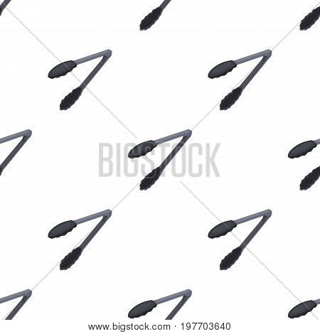 Meat tongs.BBQ single icon in cartoon style vector symbol stock illustration .