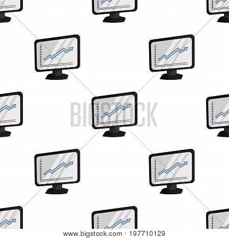 Growing graphic icon in cartoon design isolated on white background. Conference and negetiations symbol stock vector illustration.