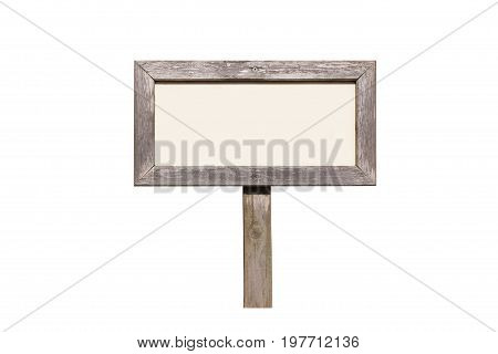 blank wooden sign japan style isolated on white background