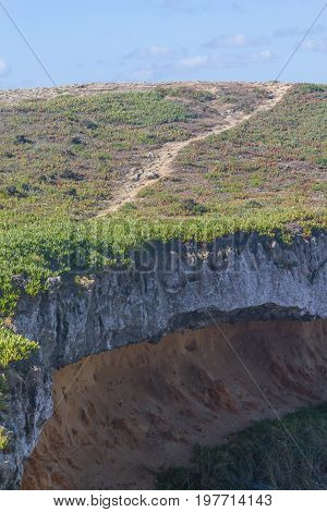 Trail Over The Cliffs In Porto Covo