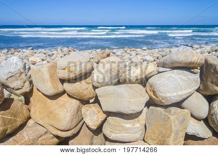 Stone Wall In Vila Nova De Milfontes