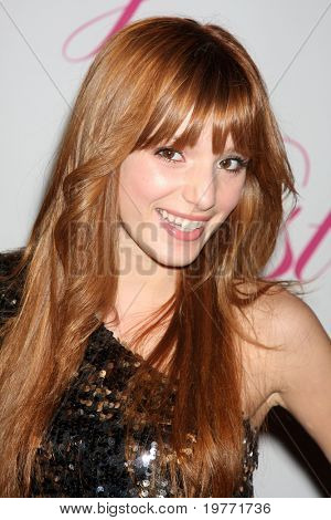 SANTA MONICA, CA - JAN 19:  Bella Thorne arrives at Cody Simpson's 14th Birthday Party at Pacific Park at Santa Monica Pier on January 19, 2011 in Santa Monica, CA
