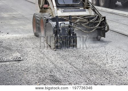 Asphalt Grinder For Alligator Cracks Repair