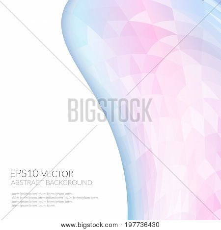 Abstract geometric background. Movement of abstract forms. The layering of objects on each other.