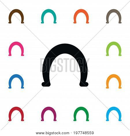 Unguis Vector Element Can Be Used For Unguis, Hoof, Horseshoe Design Concept.  Isolated Hoof Icon.