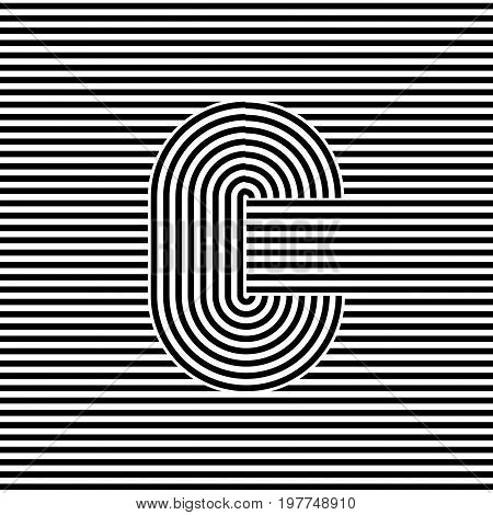 Striped abstract seamless pattern background tile. Black and white retro stripy vector illustration. Textile fabric design element.