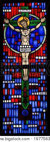 Stained Glass In Worms - Jesus On The Cross