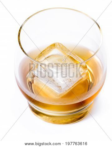 Aged Whiskey On The Rocks