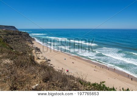 Pequena Beach In Sintra, Portugal.