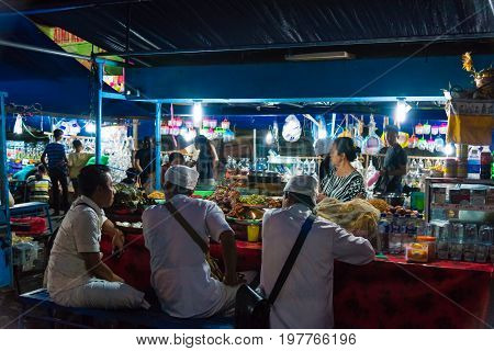 Gianyar Night Market In Gianyar Province, Bali, Indonesia
