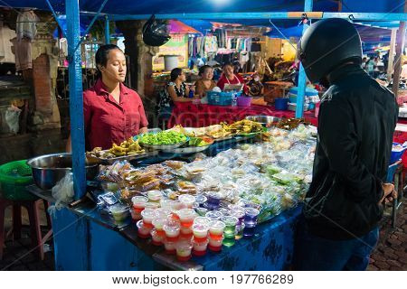 Gianyar Night Market In Gianyar Province, Bali, Indonesia