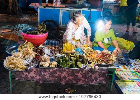 Gianyar Night Market In Gianyar Province, Bali, Indonesia