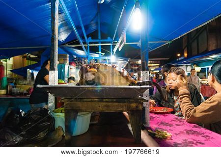 Gianyar Night Market In Gianyar Province, Bali, Indonesia