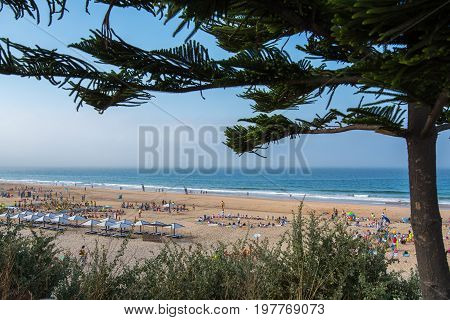 Carcavelos Portugal. 04 July 2017. Carcavelos beach in Carcavelos. Carcavelos Portugal. photography by Ricardo Rocha.