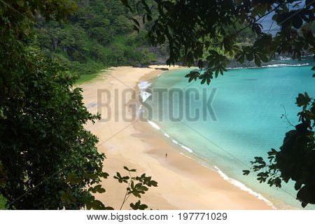 Sancho beach in Fernando de Noronha, Brazil