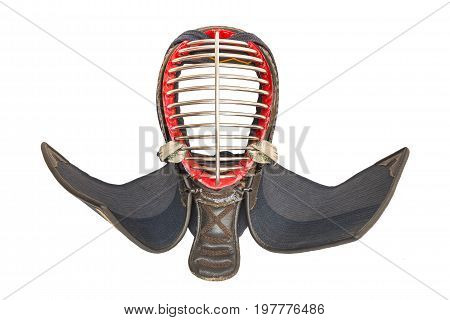 Kendo Helmet or Men  isolate white background.