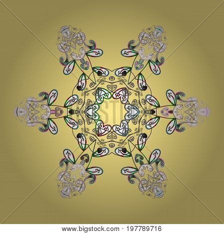 Fine winter ornament. Vector illustration. Snowflakes collection. Isolated of vector snowflakes.
