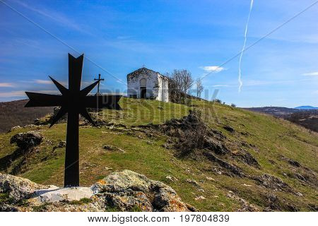 Medieval chapel on the Pchelina dam Bulgaria