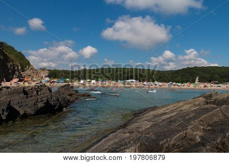 Landscape of the Butamyata beach Sinemorets Bulgaria
