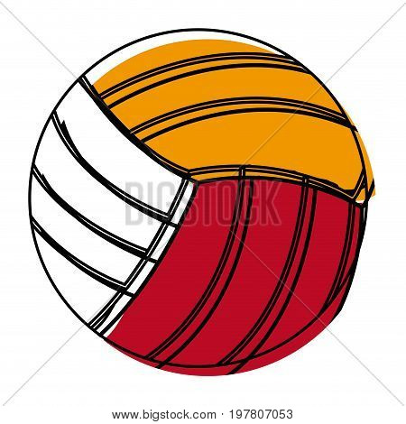 volleyball ball sports activity play competition tournament vector illustration